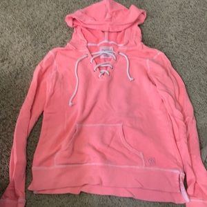 American eagle pink hoodie